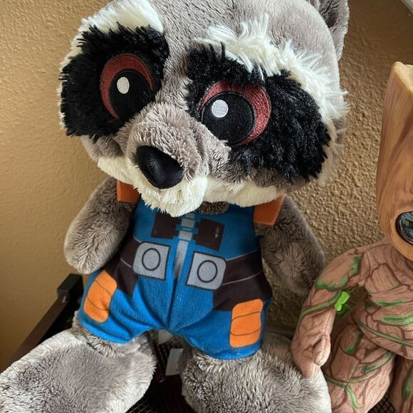 Marvel Groot I Am Groot Groovy Doll & Raccoon Rocket 14 inch Plush Guardians - Picture 5 of 16